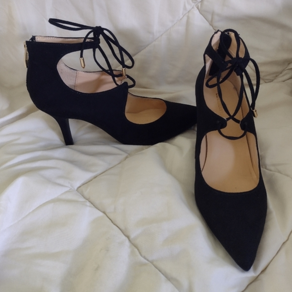 Liz Claiborne I Black Suede Heels